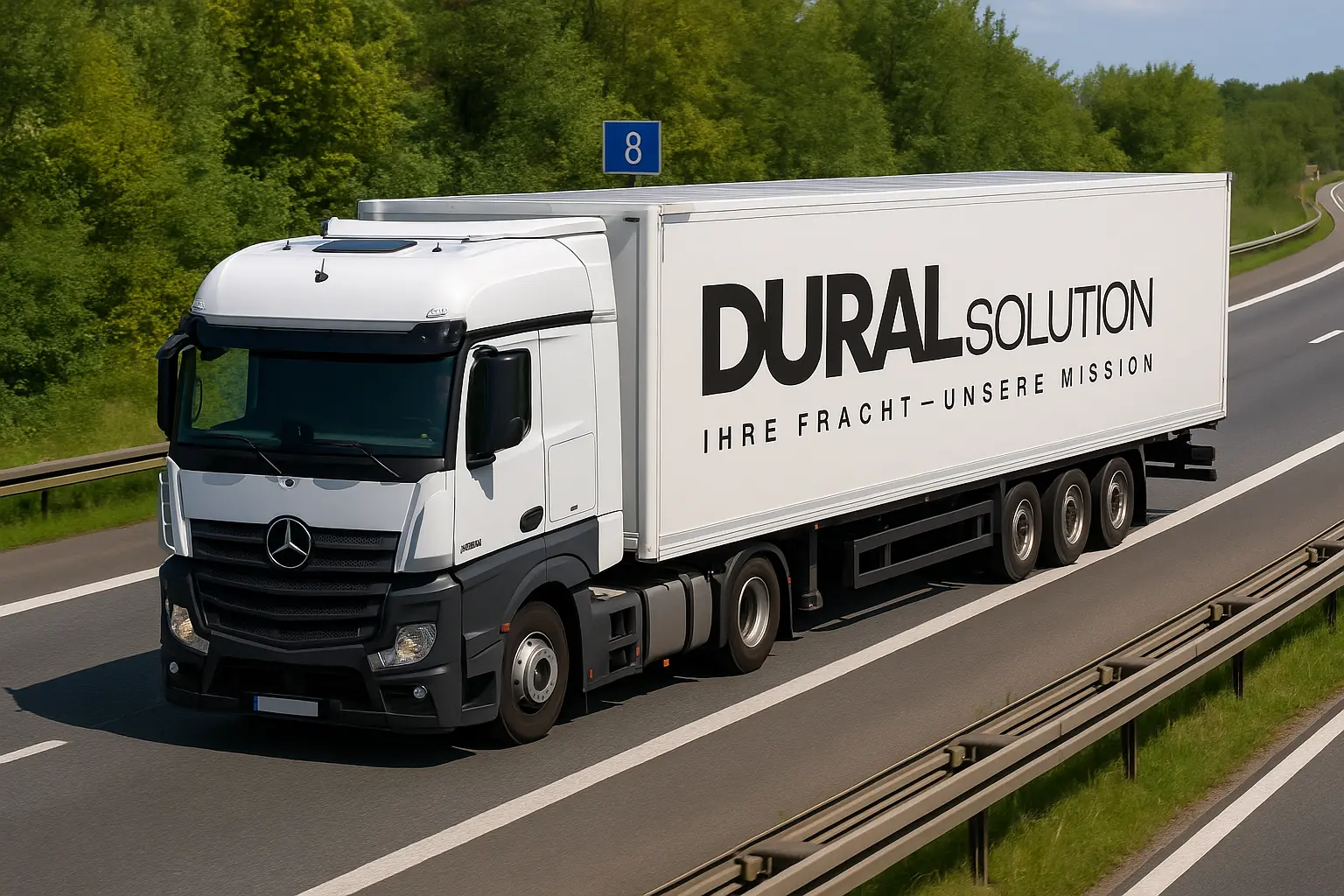 KI-generiertes Symbolbild: Dural Solution LKW Sattelzug