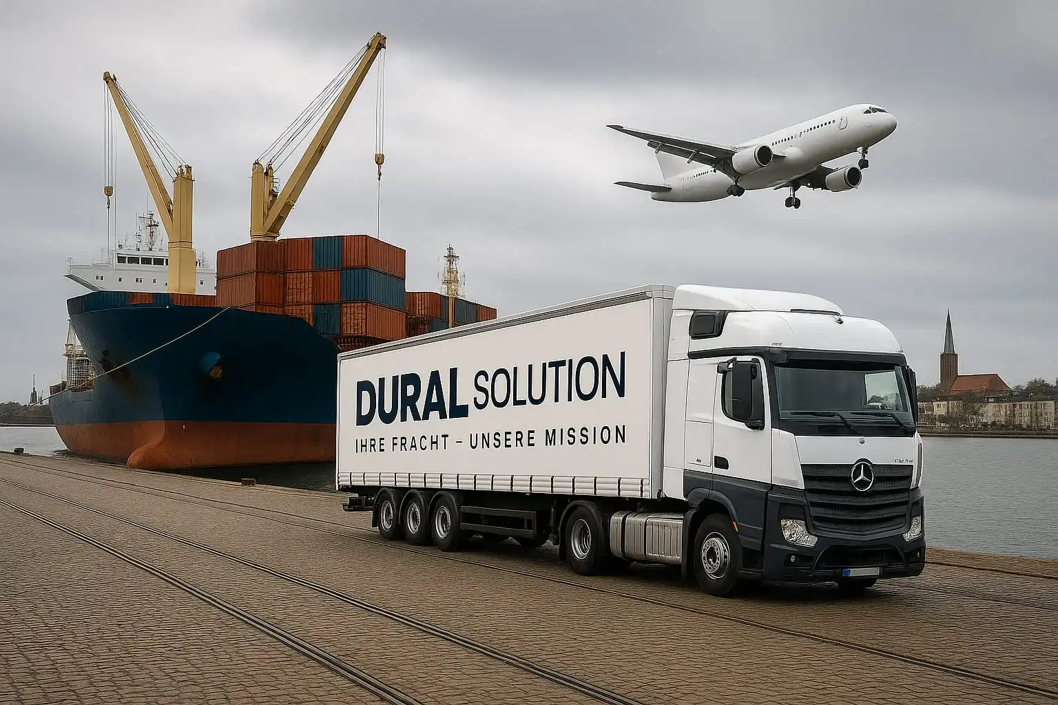 KI-generiertes Symbolbild: Global Transport & Logistics